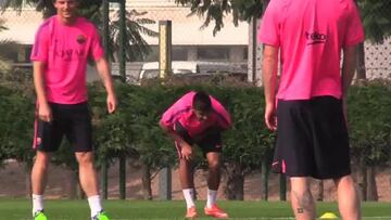 ¡Vaya balonazo le dio Messi a Neymar en sus partes!