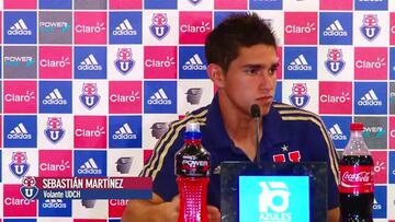 Sebastián Martínez alista su retorno a la U tras lesión