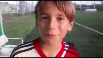 Niños de River le dedican canción de cuna a Gigliotti