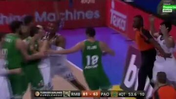 Campazzo y su llave de judo a Diamantidis: "Pido disculpas"