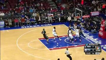 Tercer triple doble para Carter-Williams y los Sixers ganan