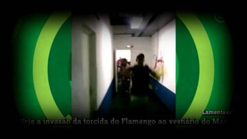 Hinchas de Flamengo saquearon vestuario del rival