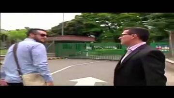 Camilo Vargas en reuniones con directivas de Nacional