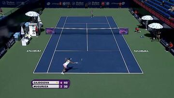 Muguruza supera a Gajdosova en primera ronda de Dubai