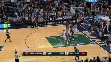 Los Blazers reciben un duro correctivo en Salt Lake City