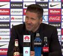 Simeone: "Pensamos en la pelea directa con Valencia y Sevilla"