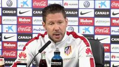 Simeone: "La temporada está siendo buena"