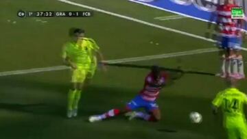 El árbitro señaló un penalti de los dos que pidió el Granada