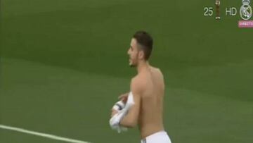 Sublime Fran Pérez: control de tacón y golazo desde su campo