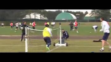 El "chascarro" de Gary Medel en la última práctica