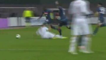 Mauro Icardi anotó 'A lo Abreu' en empate con el Nápoli