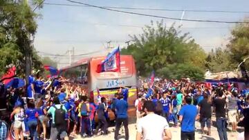 El emotivo "Banderazo" de los hinchas azules en el CDA