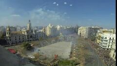 Así se ve una 'mascletá' en 15 segundos. (Sin olor a pólvora)