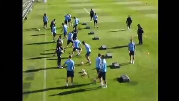 Griezmann deslumbra en el entrenamiento