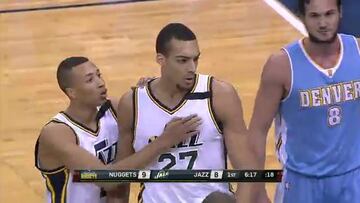 Nueva exhibición de Rudy Gobert: 20 puntos y 12 rebotes