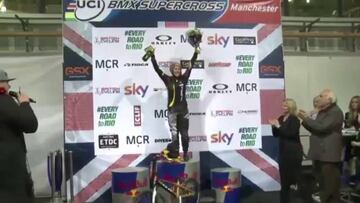 Mariana Pajón se corona en la contrarreloj de Manchester