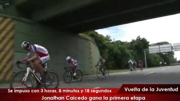 Caicedo gana la primera etapa de la Vuelta de la Juventud