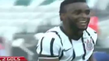 Golazo de Mendoza en el f¨²tbol de Brasil