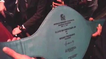 Así es el lujoso cinturón que ansían Mayweather y Pacquiao