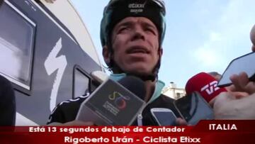 Rigo: "Estoy bien, descontamos segundos importantes"