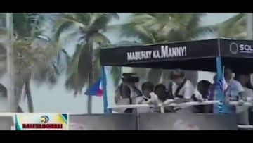 Manny Pacquiao fue recibido como héroe en Filipinas