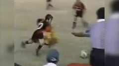 Messi as a nine year old boy showing signs of his genius