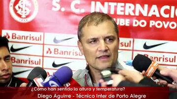 Aguirre: "Será un partido complicado, Santa Fe es fuerte"