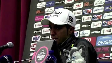 Contador: "Aún veo lejos este Giro, pueden pasar mil cosas"