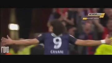 Cavani llega prendido tras golazo y nuevo título en PSG