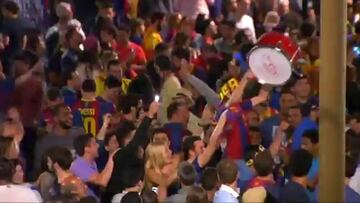 ¡La gran fiesta en Canaletas para celebrar la Copa del Rey!