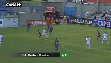 El golazo de Pedro Martín, el mejor de la Liga Adelante