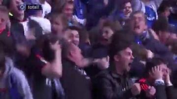 Así celebraron los hinchas el milagroso gol de Marcelo Díaz