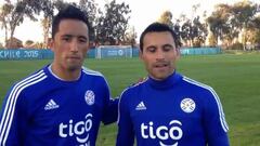 Lucas Barrios y Justo Villar le agradecieron al pueblo albo