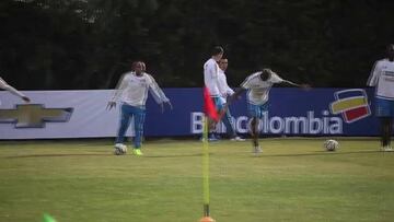 James Rodríguez hace trabajo diferencial por molestia muscular