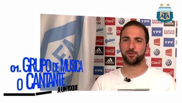 Gonzalo Higuaín reveló su lado más lúdico en entretenido test