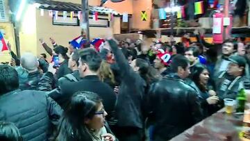 'La Piojera' vibró con el gran triunfo de la Roja ante Uruguay