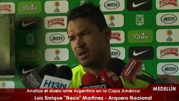 'Neco': "Será difícil, Argentina es un rival de quilates"