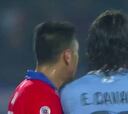 La reacción de Cavani por la que vio la tarjeta