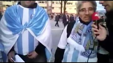Hinchas argentinos en 'Conce' confían en llegar a la final