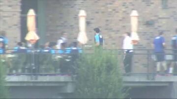 Casillas tuvo el primer asado con sus nuevos compañeros