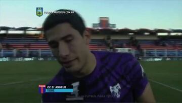 Arquero lloró al dedicarle a su madre el buen partido que hizo