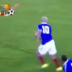 Mágico Zidane: también se luce... ¡Jugando al rugby!