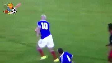 Mágico Zidane: también se luce... ¡Jugando al rugby!