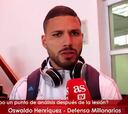 Henríquez: "Es una alegría volver y aportarle al equipo"