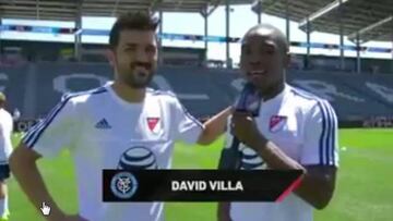 Jugador colombiano de la MLS entrevista a David Villa