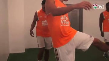 El 'Flu' registró el lado más íntimo del debut de Ronaldinho