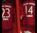 Así está el camarín del Bayern a pocos minutos del partido