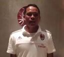 Carlos Bacca saluda a los hinchas del Milan en Colombia