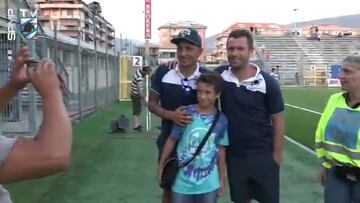 Un 'grueso' Cassano redebutó con la camiseta de Sampdoria