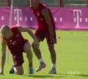 Jugadores del Bayern disfrutan de lo lindo los entrenamientos